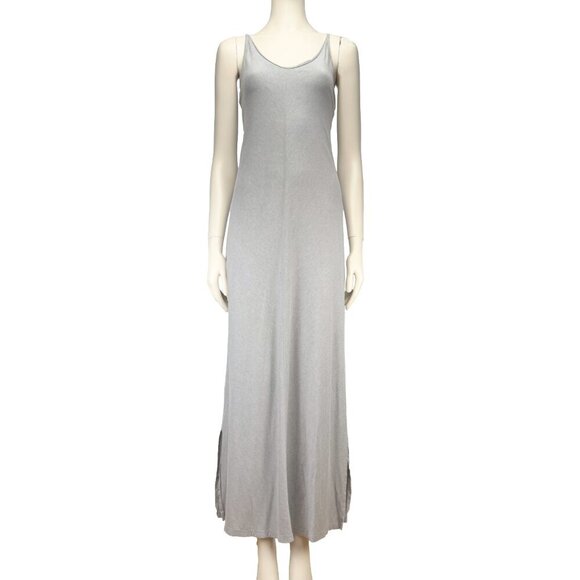 PATAGONIA Kamala Gray Cross-Back Maxi Summer Minimalist Gorpcore Dress sz S - Picture 5 of 14